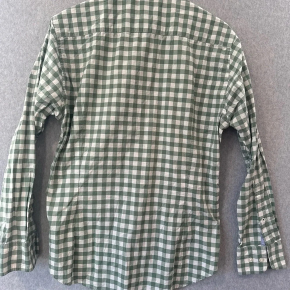 BONOBOS RIVIERA STRETCH SHORT STANDARD FIT PLAID BUTTON-UP SHIRT Medium U0753 - Picture 9 of 15